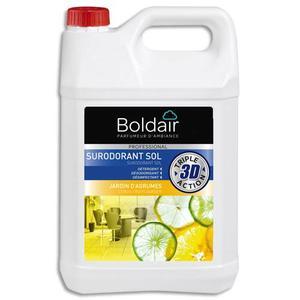 Boldair bidon 5 litres 3d surodorant sols détergent désodorisant désinfectant parfum jardin d'agrumes_0
