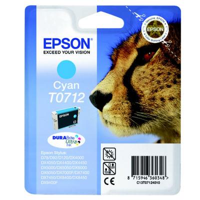 Cartouche Epson T0712 cyan pour imprimantes jet d'encre_0