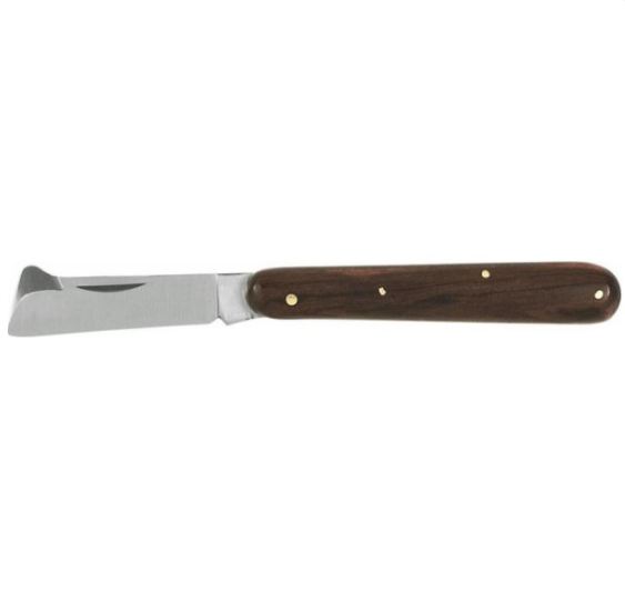 Couteau à greffer traditionnel à lame droite, adapté aux plants de vigne et aux arbres fruitiers - RÉF. VSO01-ET_0