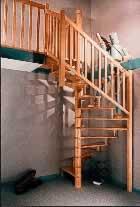 Escalier hélicoïdal en bois - carré ou circulaire - sur mesure ou standard - diverses essences disponibles_0