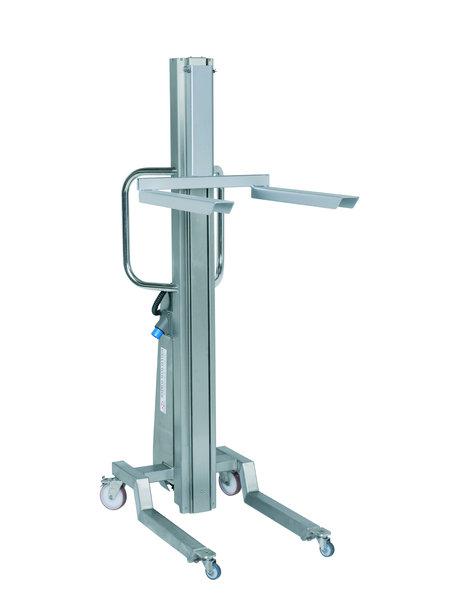 Gerbeur manuel semi-électrique INOX TML 300 - levée électrique et déplacement manuel - Charge 300kg_0