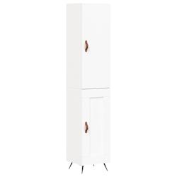 HELLOSHOP26 - Buffet bahut commode armoire meuble de rangement organisateur cuisine salle de séjour salon haut 34,5 x 34 x 180 cm bois d'ingénierie_0