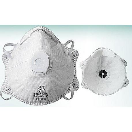 Masques coques FFP2 - soupape d'expiration - boîte de 10 - SUP AIR | 23206_0