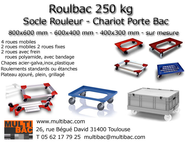 Plate-formes roulantes - chariot - roulbac 250 kg_0