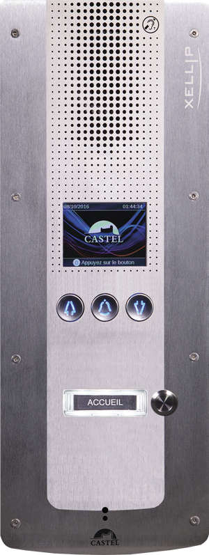 Portier audio Full IP/SIP XE PAD AUDIO 1B - défilement de noms, 1 bouton d'appel, conforme loi Handicap_0