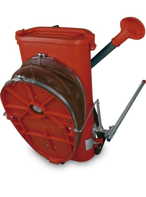 Poudreuse à dos Pulmic - mécanique, 12kg de capacité, avec soufflet manuel et coupelle de sortie_0