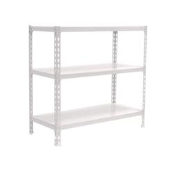 PROREGAL Étagère pour charges lourdes BABY METAL SHARK | HxLxP 90x110x50cm | Charge du compartiment 200kg | Blanc - gris métal PR_RS139-124_0