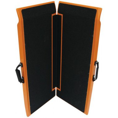 Rampes d'accès pliables noires et orange - fibre de verre renforcée - légères et antidérapantes - 01028_0