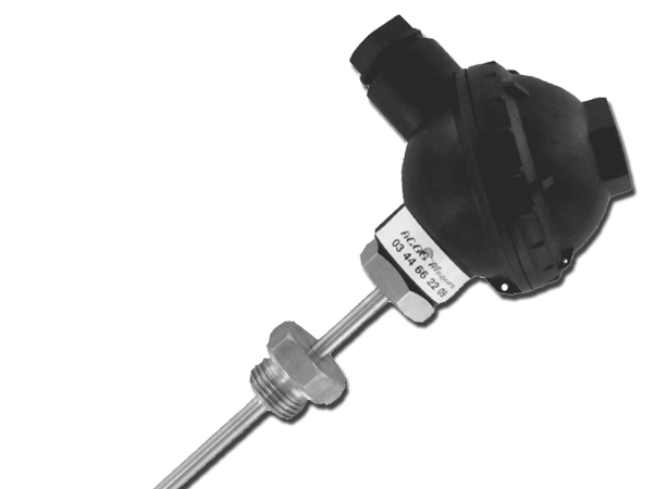Sonde de température - Pt100 Classe B - Sortie tête Noryl avec raccord déporté MREX T22_0