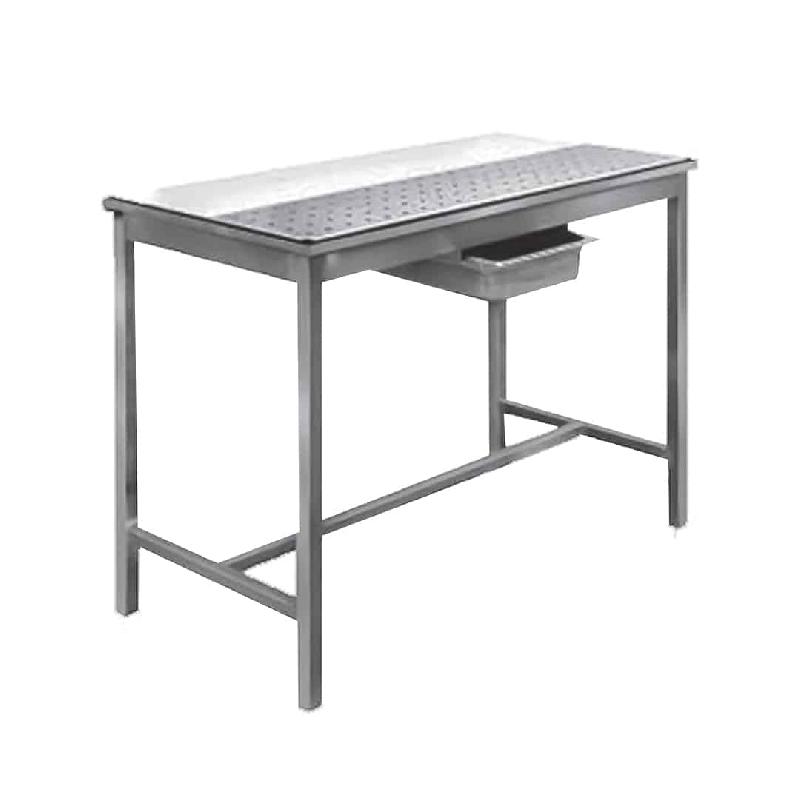 Table de dessouvidage mixte avant-arrière Inox AISI 304 L 1200 x P 700 x H 850 mm_0