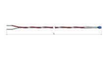 Thermistance filaire torsadée PFA Téflon - HC00 - Types PTC et NTC disponibles (-40°C à +200°C)_0