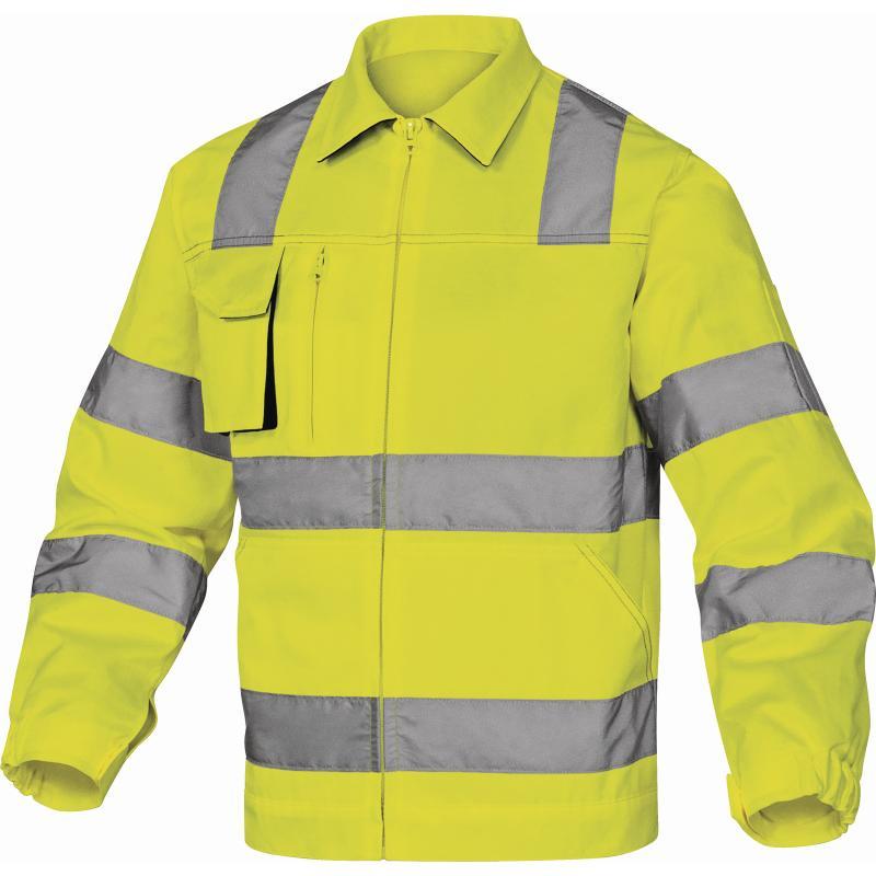 Veste de travail haute visibilité Mach2 - coton/polyester - poignets ajustables - 4 poches - Classe 2_0