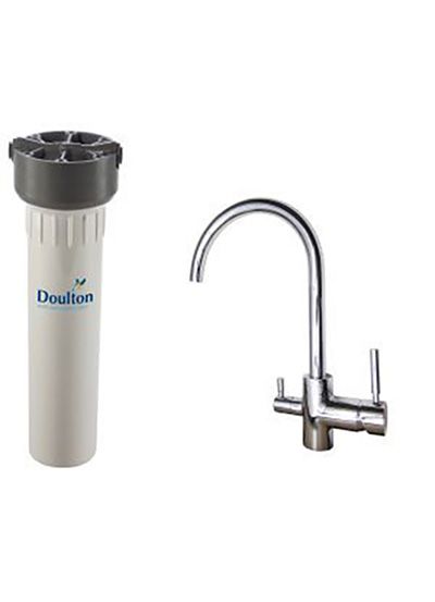 3020R3VHB - Filtres d'eau potable Doulton HIP sous évier avec robinet 3 voies inox brillant - Hauteur 30 cm x Diamètre 9,5 cm_0