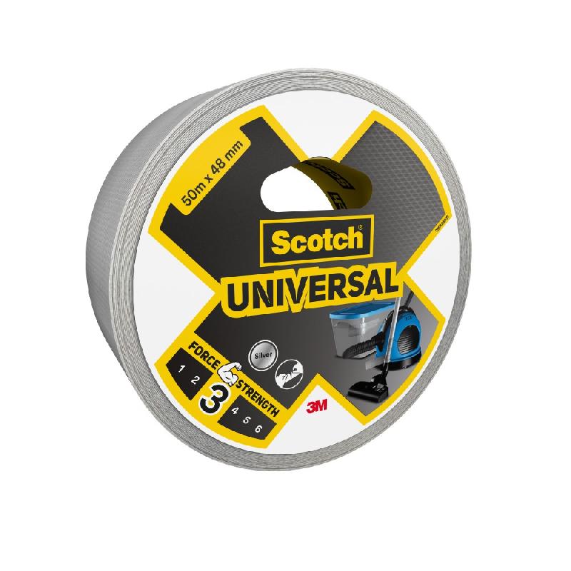 Adhésif de réparation SCOTCH Universal - Gris, 50 m x 48 mm - Déchirable à la main, multi-usage_0