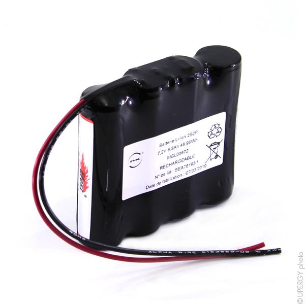 BATTERIE LI-ION 4X 18650 2S2P ST1 7.2V 7AH F150_0