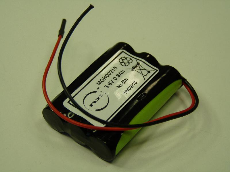 BATTERIE NIMH 3X AAA NX 3S1P ST1 3.6V 800MAH FILS_0