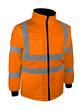 Blouson / gilet 2x1 haute visibilité contre les intempéries coloris : orange, polaire noire._0