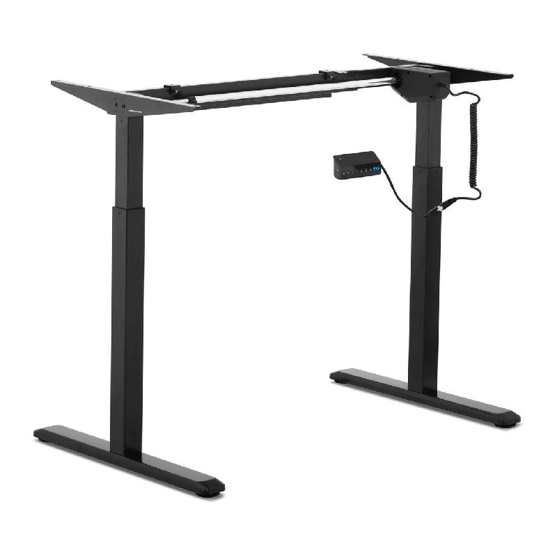 Bureau assis debout (piètement) - 200W - 80kg - Noir - Réglable en hauteur et largeur - 14_0000777_0