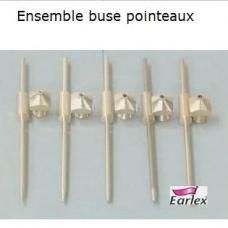 EARLEX - ENSEMBLE BUSE POINTEAU - TAILLE DE LA BUSE : 1.00 MM