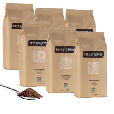 Café moulu Progreso Décaféiné, lot de 6 x 1 kg_0