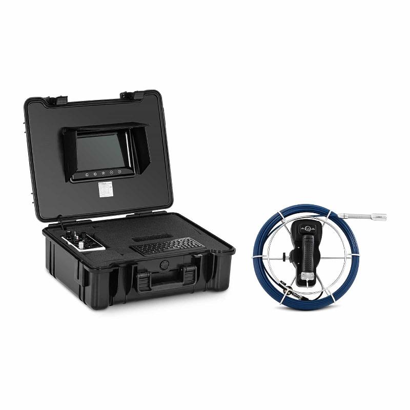 Caméra d'inspection de canalisation - caméra endoscopique 30 m - 12 LED - moniteur TFT 9'' couleur - Réf. 14_0005474_0