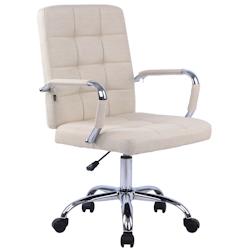 CLP Fauteuil de bureau Deli Pro tissu Crème - beige textile 151694104_0