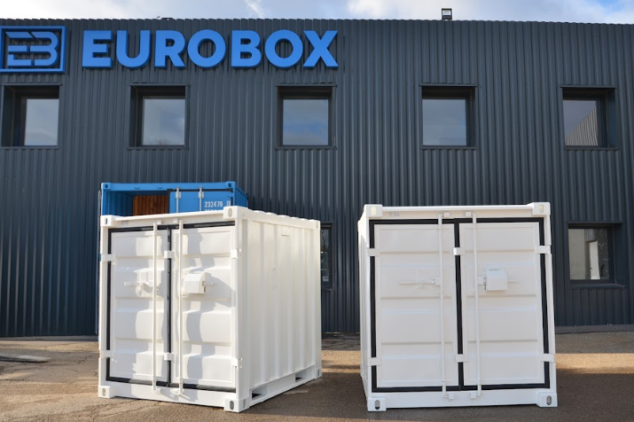 Container de stockage 6 pieds en a cier robuste et finition étanche - Gris - Eurobox_0