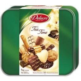 DELACRE BOITE BISCUIT 1KG TEATIME 0221180