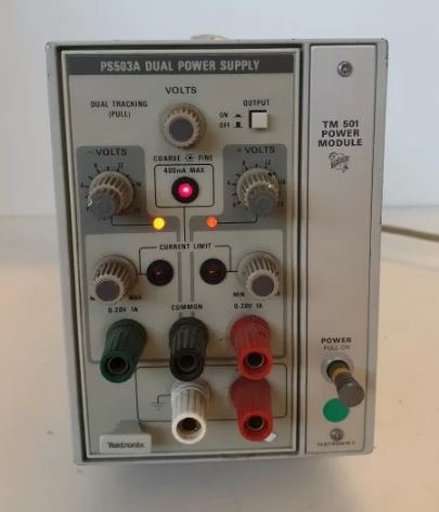 PS503A - Double alimentation stabilisée électrique Tektronix - 0-20V 0-1A_0