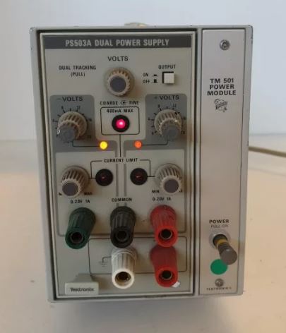 Ps503a - double alimentation stabilisée electrique - tektronix - 0-20v 0-1a_0