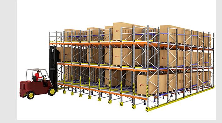 Rayonnages dynamiques pour palettes avec systèmes FIFO et LIFO - Stockage à haute densité_0