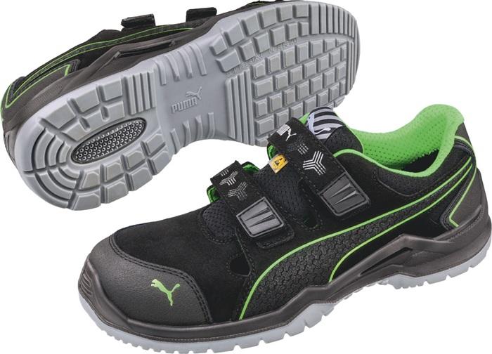 Sandale de sécurité Neodyme Green Low taille 45 noir/vert microfibre/mesh S1P SRC ESD EN ISO 20345 PUMA_0