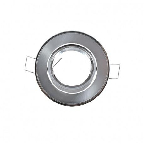 Support de spot rond argent - 86 mm - Modèle 108A_0