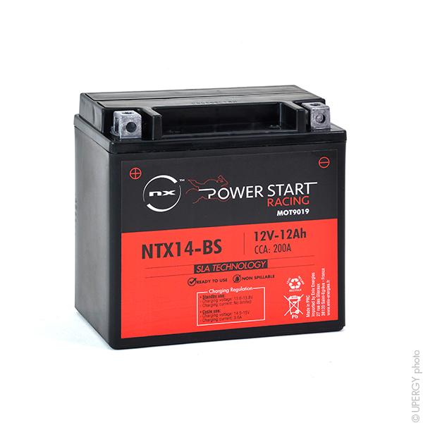 BATTERIE MOTO YTX14-BS / NTX14-BS 12V 12AH_0