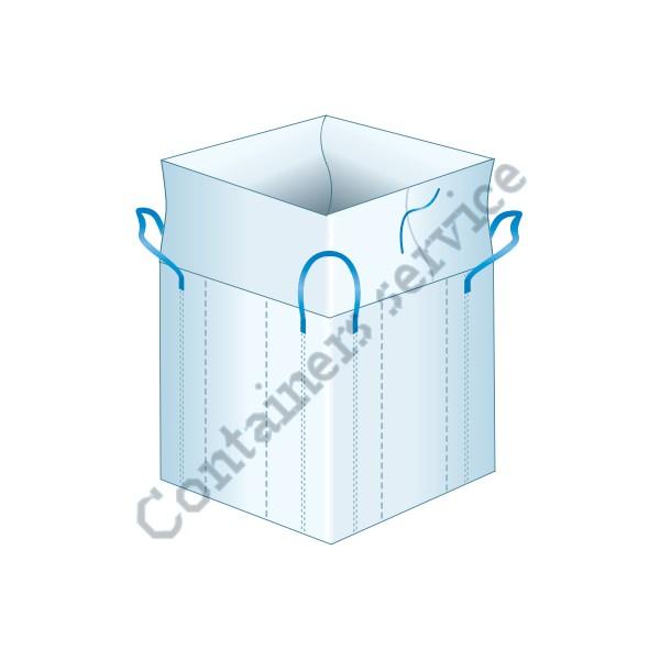 Big bag neuf 87x87x110 cm - 1250 kg - 4 anses de 30 cm - Jupe de remplissage - Fond plat_0