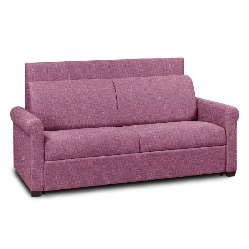 CANAPÉ 2- BELLE EPOQUE CANAPEXPRESS  LATTES 120CM MATELAS MÉMORY  22CM TÊTE DE LIT INTÉGRÉE  TWEED ROSE_0