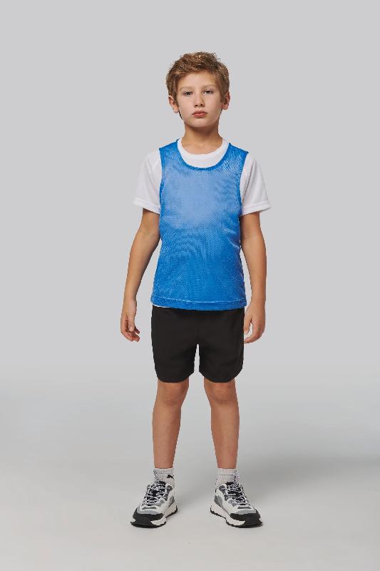 Chasuble en filet léger multisports enfant - 100% polyester - Réf: PA047 - Marque PROACT - Tailles 6/10 ans et 10/14 ans_0