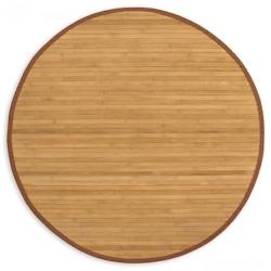 Décoshop26 - Tapis en bambou rond brun Ø 120cm TAP06068 - 3000123246092_0