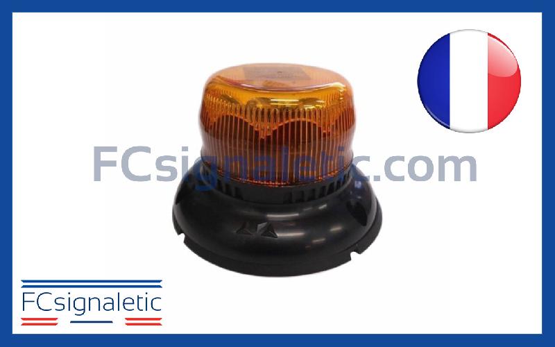 Gyrophare Gyroled orange embase ISO XS classe 1 flash STANDBY MERCURA 28358-00_0