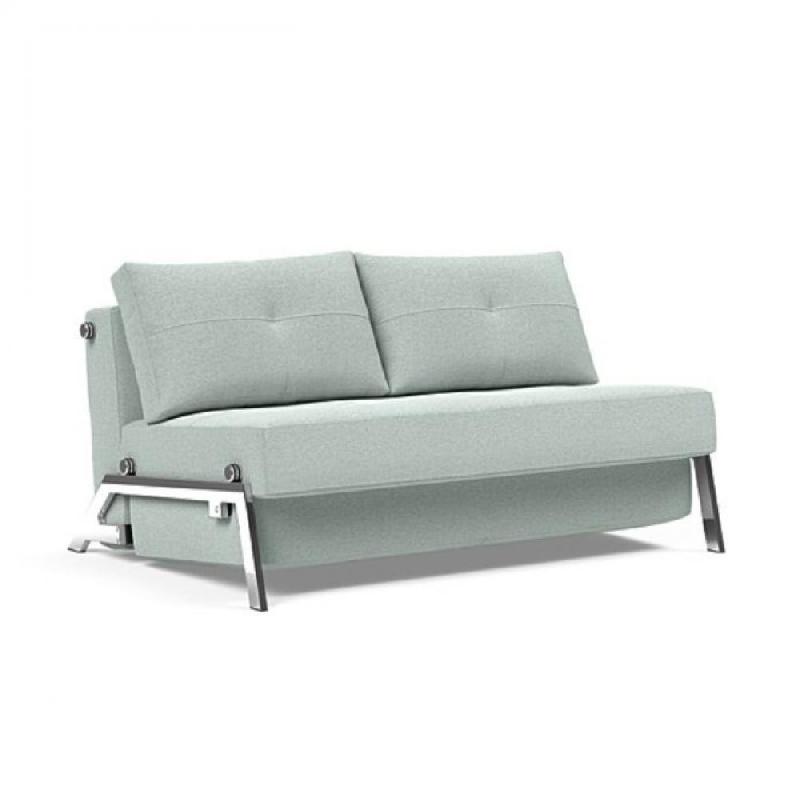 INNOVATION LIVING  CANAPÉ DESIGN CUBED 02 CHROME CONVERTIBLE 200*160 CM TISSU SOFT PACIFIC PEARL_0