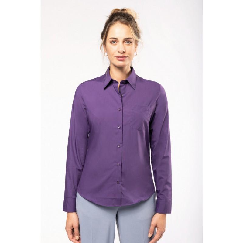 K549 - Jessica chemise manches longues femme - tissu popeline - entretien facile_0