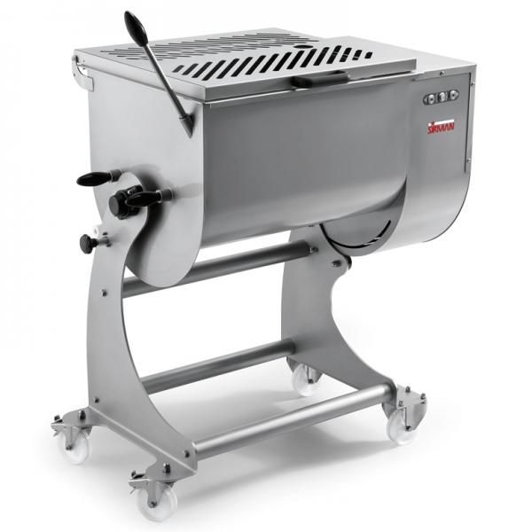 Mélangeur à viande 120 kg - AISI 304 - Bassin rabattable - 230V/50Hz - 550W x 2_0