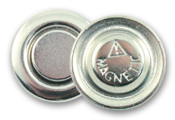 Petite attache aimantée pour vêtement - lot de 100 aimants - diamètre 17 mm_0