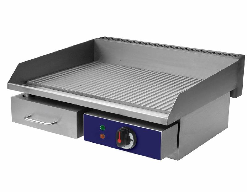 Plaque grillades électrique de table, 1 zone, plaque rainurée 9958g