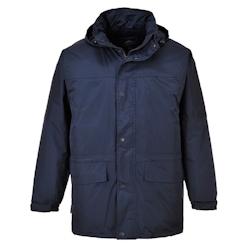 Portwest - Parka de travail doublée polaire OBAN Bleu Marine Taille XS - XS bleu polyester 5036108256907_0