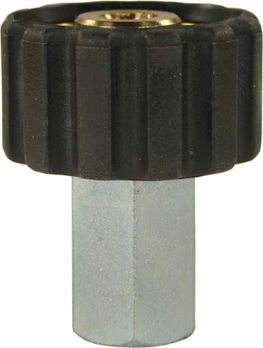 Raccord manuel vissant en laiton et acier - 1/4Femelle-M22Femelle - 400 bars/150°C_0