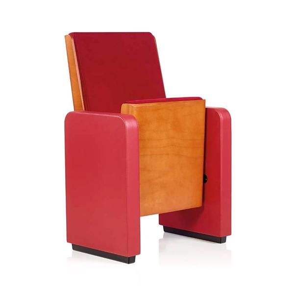 Siège avec dossier en bois et assise relevable - Auditorium_0