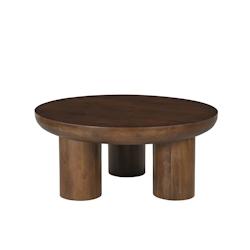 SIT Möbel Table basse Ø 90 cm | Plateau rond | Manguier brun massif | L 90 x P 90 x H 40 cm - marron Bois massif 14787-30_0