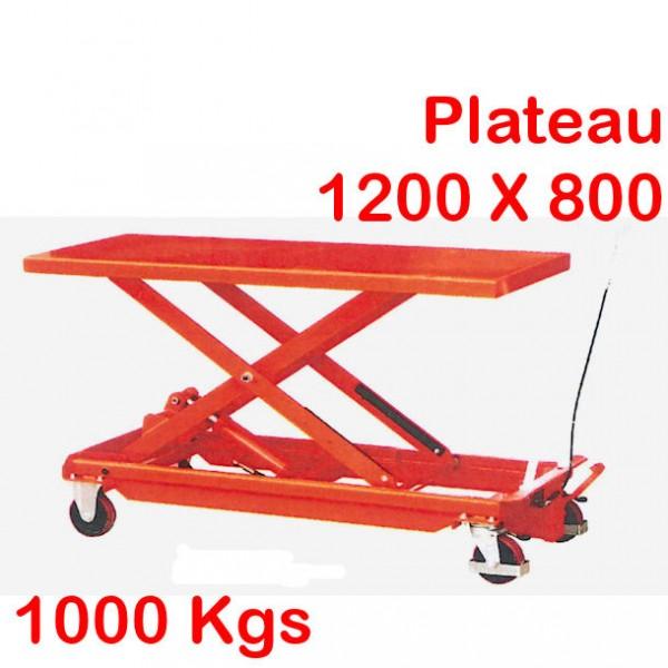 Grande table élévatrice Rolléco - 500 et 1000 Kg - Charge maximale 1000 kg_0