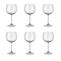 Aulica Verres à Vin 350ml Peony - Lot de 6 - Verre Transparent - Compatibles Lave-Vaisselle_0